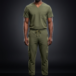 Olive Flex Men's Scrub Set