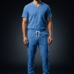 Ceil Blue Performance Men's Scrub Set