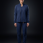 Navy Performance Zip Jacket