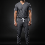 Charcoal Elite Men's Scrub Set