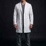 Professional White Men's Lab Coat